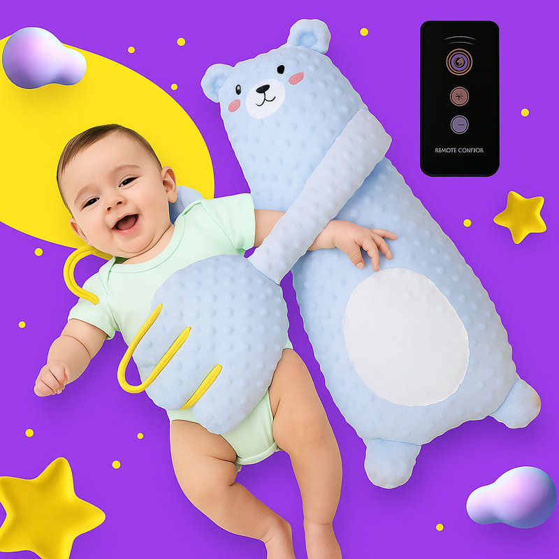 Travesseiro de exaustão infantil hHand com controle remoto, calmante para o sono do bebê