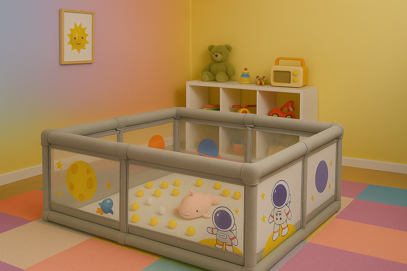 Cercadinho de bebê lavável, proteção para bebês, tapete protetor para engatinhar