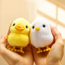 2 peças de brinquedos de galinha e pato saltadores de corda