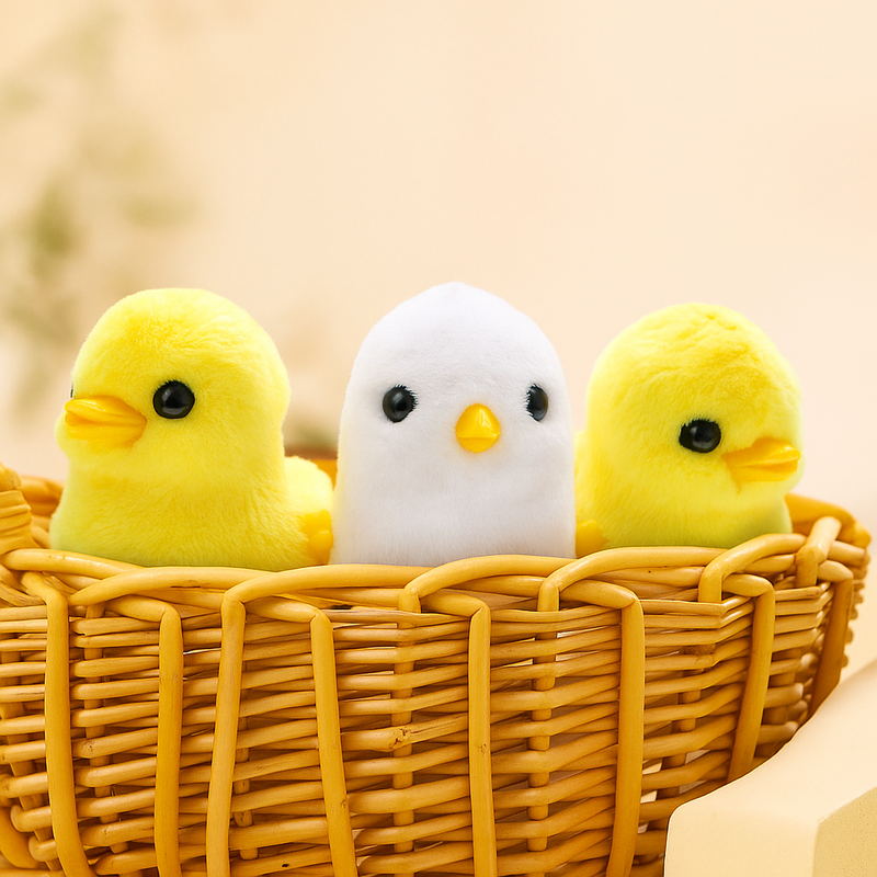 2 peças de brinquedos de galinha e pato saltadores de corda