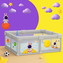 Cercadinho de bebê lavável, proteção para bebês, tapete protetor para engatinhar