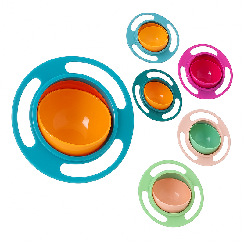 Bowl©-Tigela Infantil Giratória Anti-Queda e + Brinde Especial ✅