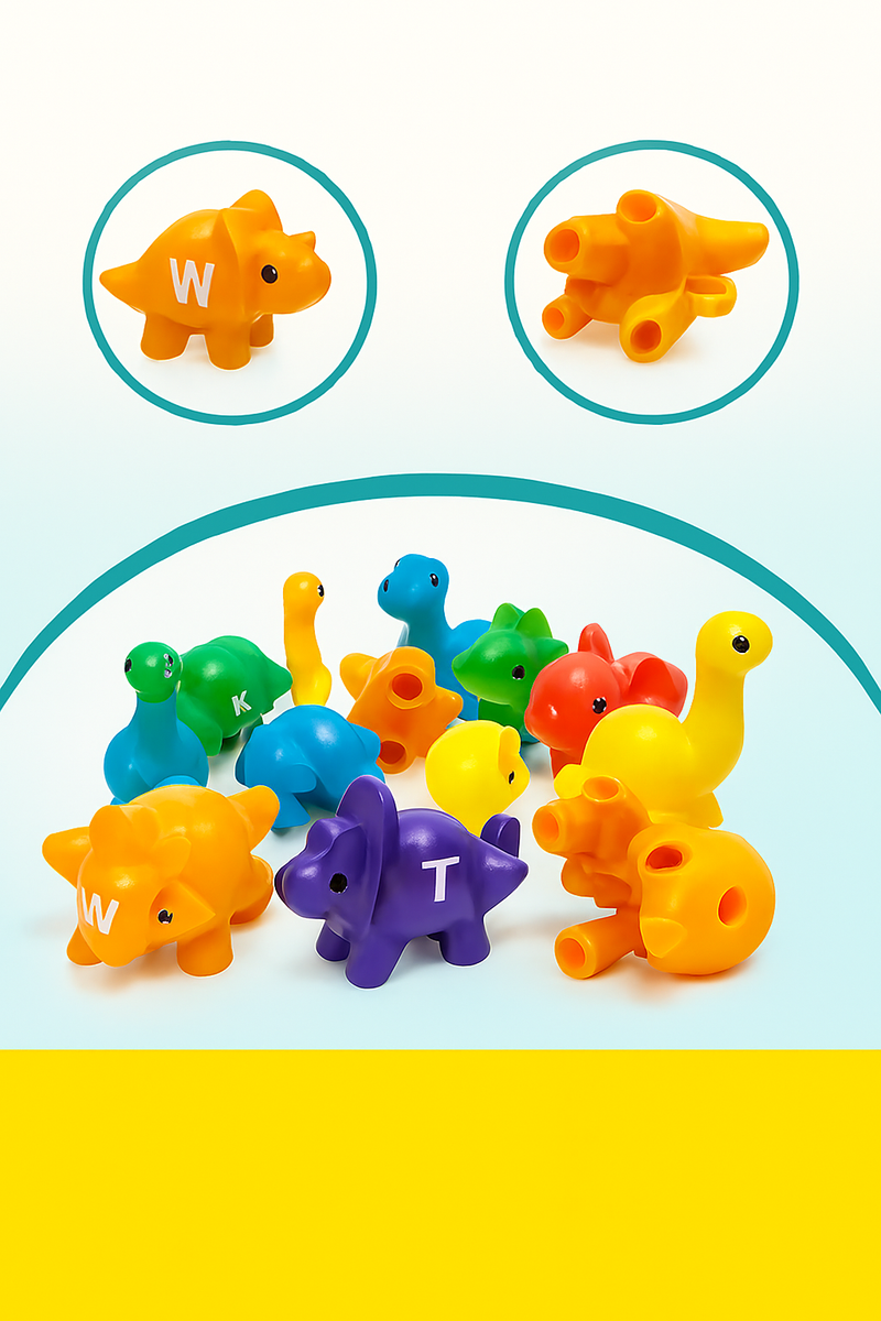 Dino Alfabeto & Números — Jogo de Combinações