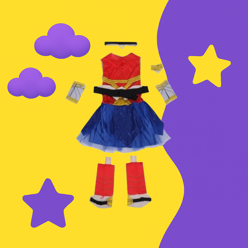 Fantasia Poderosa — Traje Infantil da Mulher Maravilha