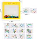 Prancheta de desenho magnética para crianças, placa de doodle com caneta magnética