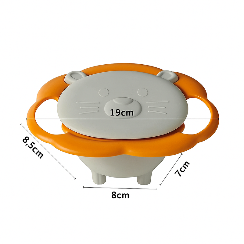 Bowl©-Tigela Infantil Giratória Anti-Queda e + Brinde Especial ✅